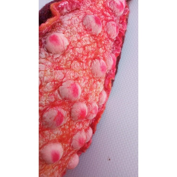 Unique OOAK Toy Alien Orange Snail SemiLy Lapatamelly Galaxy Handmade Silk Wool - Picture 11 of 15